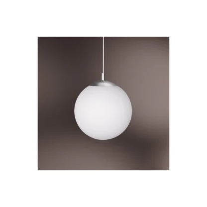 Pendellampa POINT, vit kökslampa, frostad glas, klassisk design - Bild 3