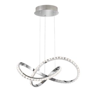 Pendellampa Prima, LED, kristall