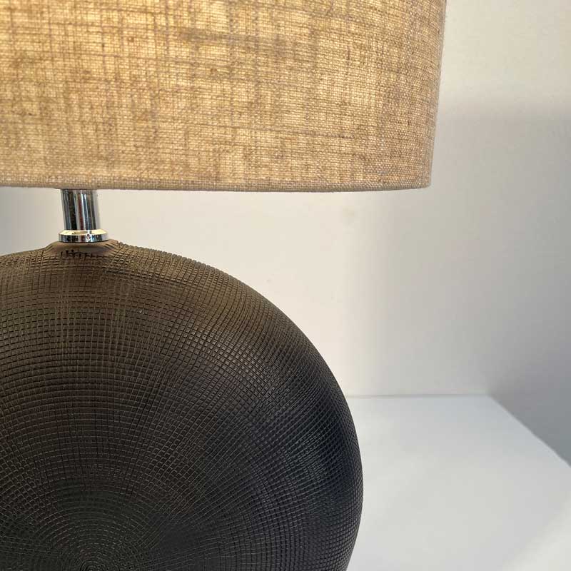 Bordslampa keramik svart
