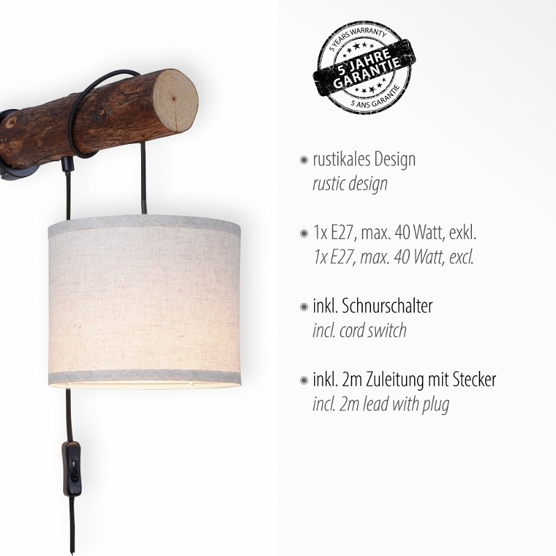 Vägglampa BARKA - Bild 10