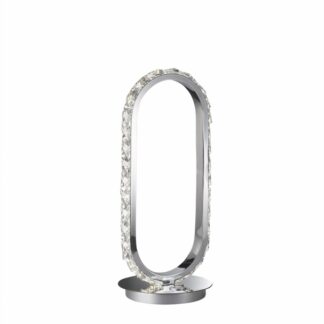 Bordslampa HAARO, LED kristall, silver