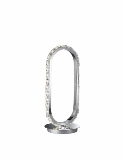 Bordslampa HAARO, LED kristall, silver