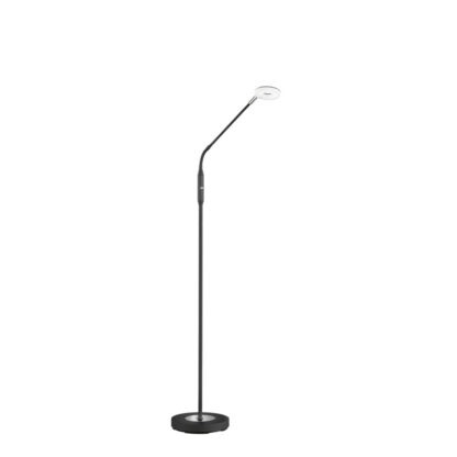 Golvlampa DENT, svart läslampa