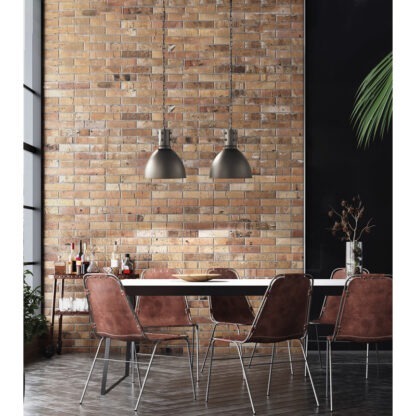 Pendellampa LONDON 3, industri look, matt svart - Bild 4