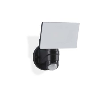Spotlight CRISTO, utomhus, med sensor, svart