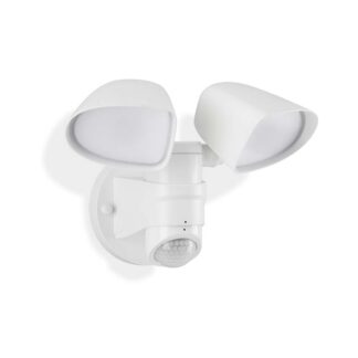 Utomhus spotlight BILBAO med sensor, vit