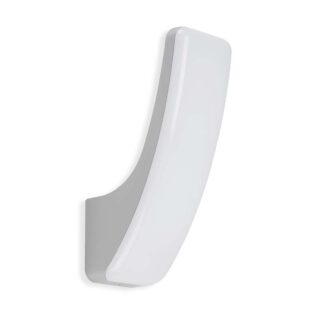 Fasadlampa GENT, silver/vit, retro design