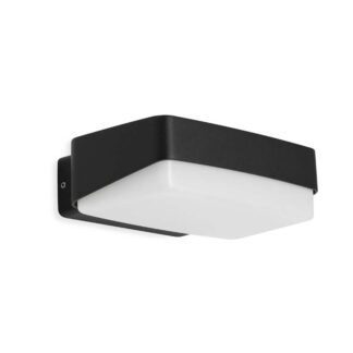 Fasadlampa MAINZ, LED, svart, retro look