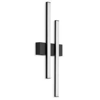 Fasadlampa GRAZ, 2-lågig LED, svart