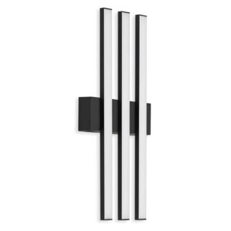 Fasadlampa GRAZ, 3-lågig LED, svart
