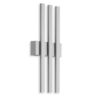 Fasadlampa GRAZ, 3-lågig LED, silver