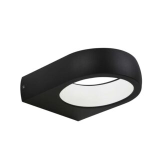 Fasadlampa PUKA, svart, LED