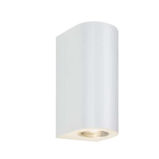 Vägglampa LILLE, vit utomhus