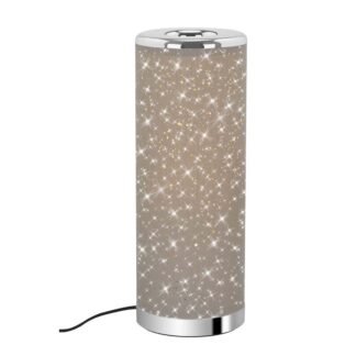 Bordslampa YOTA, med glittereffekt, beige