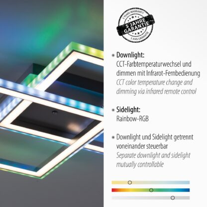 Taklampa FELIX60, dimbar, färgstyrning, LED - Bild 13