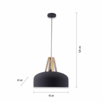 Pendellampa HAREA, stor snygg köksarmatur, industri design - Bild 6