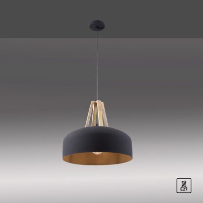 Pendellampa HAREA, stor snygg köksarmatur, industri design - Bild 7