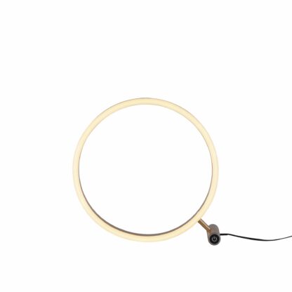 Bordslampa RITUS, mässing, modern ring design - Bild 9