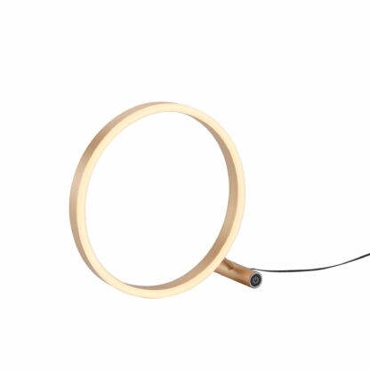Bordslampa RITUS, mässing, modern ring design