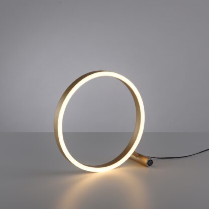 Bordslampa RITUS, mässing, modern ring design - Bild 2