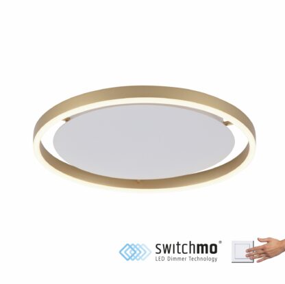 Taklampa RITUS, mässing, LED rund plafond - Bild 6