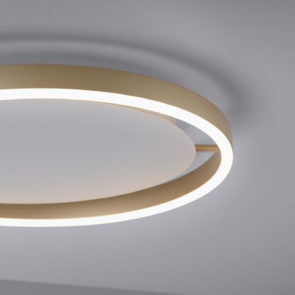 Taklampa RITUS, mässing, LED rund plafond - Bild 4