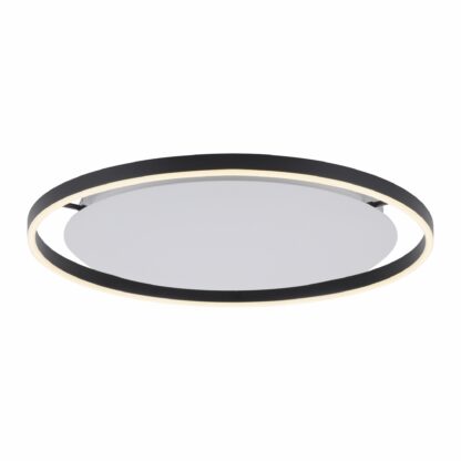 Plafond RITUS, stor modern LED, antracit