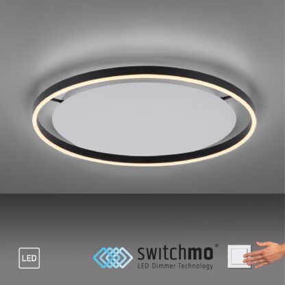 Plafond RITUS, stor modern LED, antracit - Bild 5