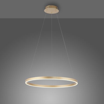 Pendellampa RITUS, mässing, ring design, LED, dimbar - Bild 4