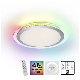 Plafond RAINBOW, rund, modern, dimbar färgspel CCT LED-panel