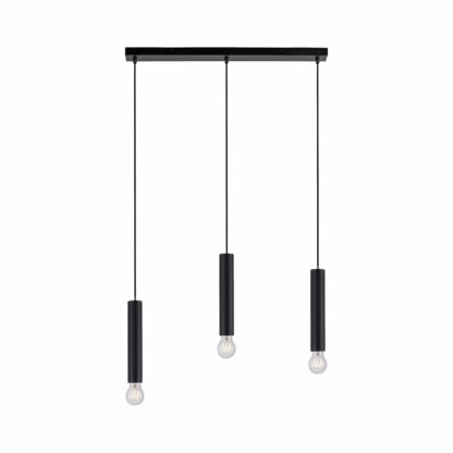 Pendellampa BRUNA, svart, 3 ljus armatur, minimalistisk design - Bild 2