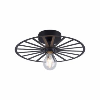 Vägg- och taklampa SPIKE, ekhjul design