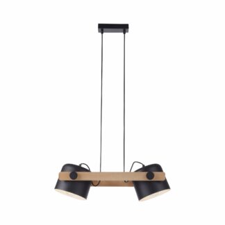 Pendellampa CUP, 2 ljus armatur med modern materialmix, nordisk design