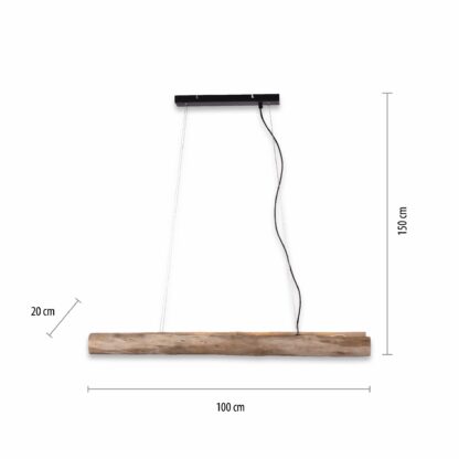 Pendellampa LOG, trädesign, skapar ett varmt ljus - Bild 7
