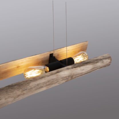 Pendellampa LOG, trädesign, skapar ett varmt ljus - Bild 5