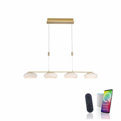Pendellampa Q-ETIENNE, kökslampa, smart ljusstyrning, frostad glas - Bild 9