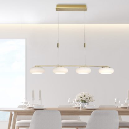 Pendellampa Q-ETIENNE, kökslampa, smart ljusstyrning, frostad glas - Bild 6