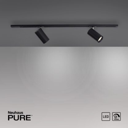 Takspot PURE-TECHN, två spot, modern svart design - Bild 6