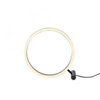 Bordslampa LEDA, rund, antracit, dimbar, modern, design