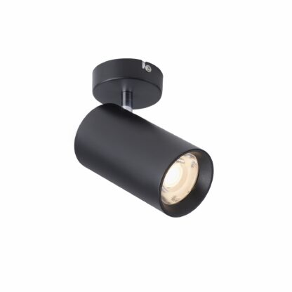 Vägg- och taklampa PURE-TECHN, svart stilren spot, modern design