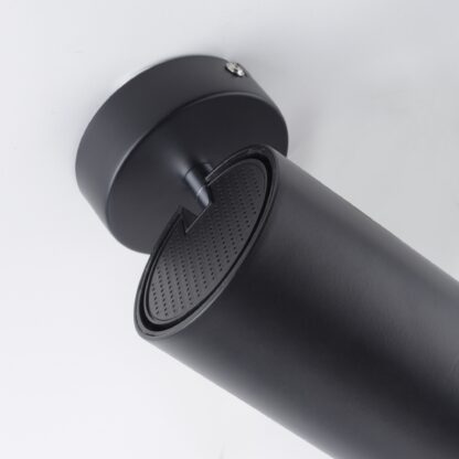 Vägg- och taklampa PURE-TECHN, svart stilren spot, modern design - Bild 6