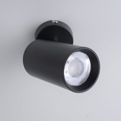 Vägg- och taklampa PURE-TECHN, svart stilren spot, modern design - Bild 8