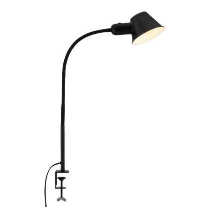 Klämspot RETROBELLO, svart, design klassiker, läslampa