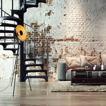 Golvlampa STUDIO, svart-guld, fotostudio lampa - Bild 3