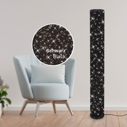 Golvlampa YOTA, med glittereffekt, svart - Bild 5