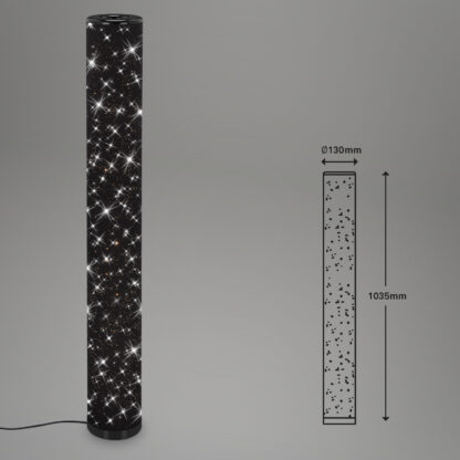 Golvlampa YOTA, med glittereffekt, svart - Bild 3