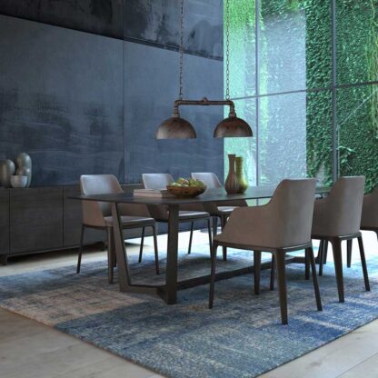 Pendellampa LEITA, industriell taklampa, svart, antik look - Bild 2