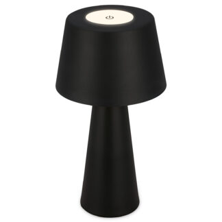 Bordslampa AKKA, LED, svart, utomhus, portabel med batteri