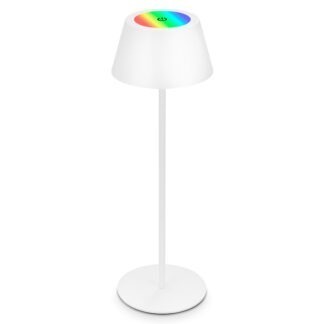 Bordslampa UTA, LED, vit, utomhus, portabel med batteri