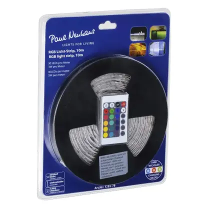 LED stripes TEANI 3-10m inkl. fjärrkontroll, dimmerfunktion, RGB-färgbyte